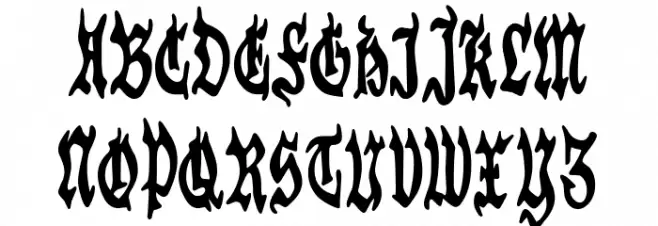Austrian Hotel Font UPPERCASE