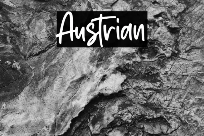 Austrian フォント examples