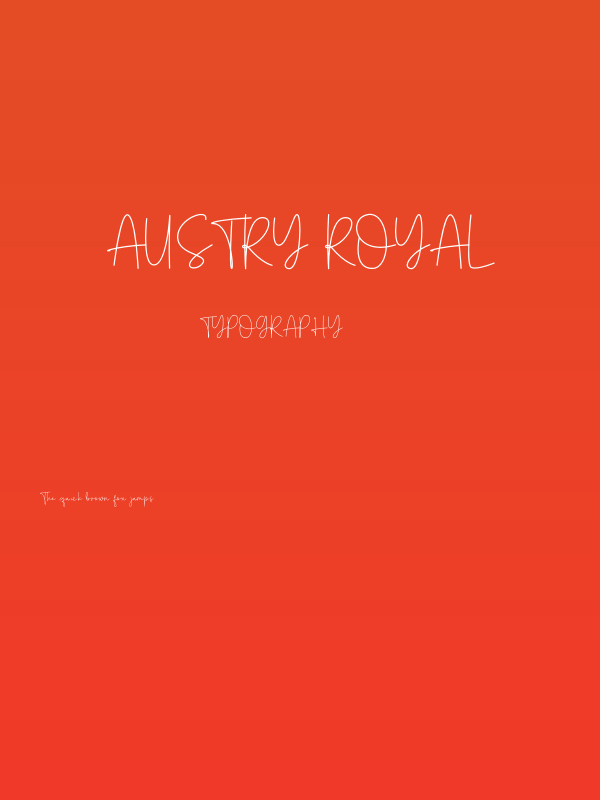 Austry Royal Poster