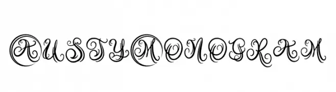 Austy Monogram  baixar fontes gratis