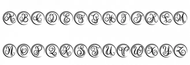 Austy Monogram Шрифта ВЕРХНИЙ