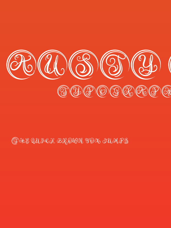 Austy Monogram Poster