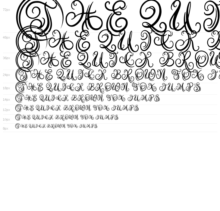 Austy Monogram Waterfall