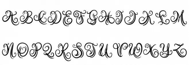 Austy Monogram Font LOWERCASE