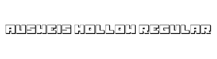 Ausweis Hollow Regular  font caratteri gratis