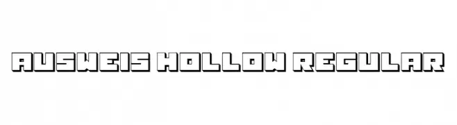 Ausweis Hollow Regular  Frei Schriftart Herunterladen