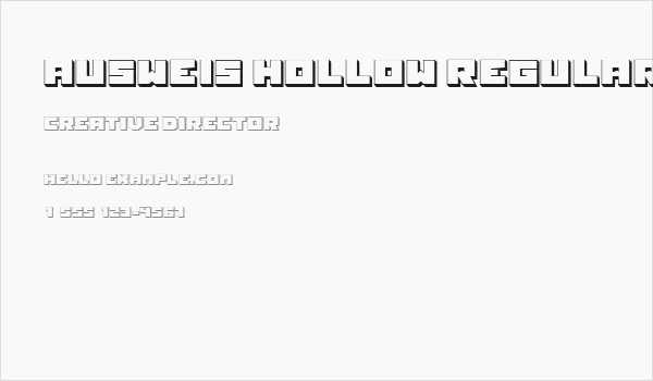 Ausweis Hollow Regular Business Card