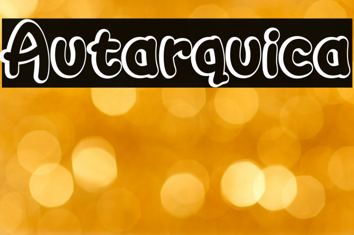 Autarquica Font examples