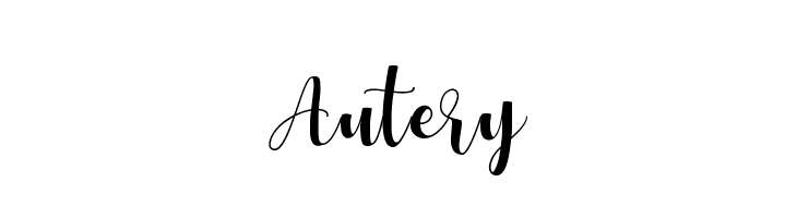 Autery  免费字体下载