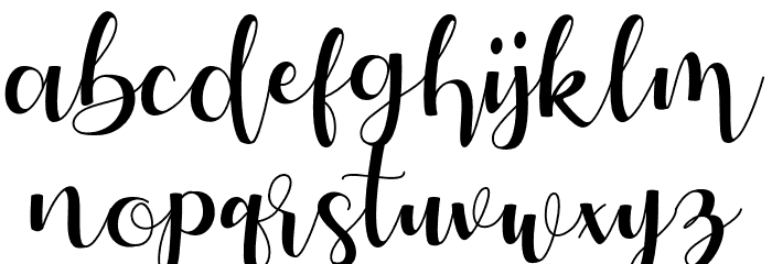 Autery Font LOWERCASE