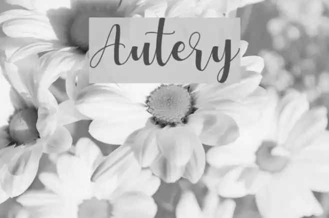 Autery Font examples
