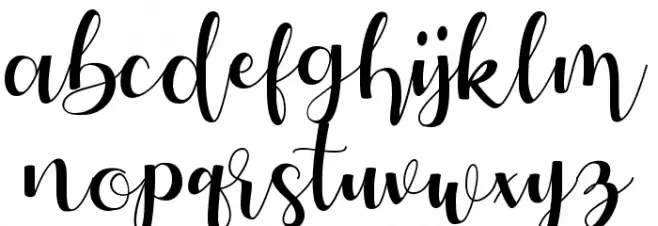 Autery Font LOWERCASE