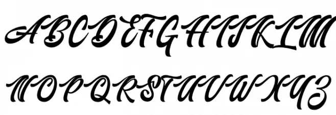AuthemScript Шрифта ВЕРХНИЙ