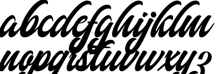 AuthemScript Font LOWERCASE