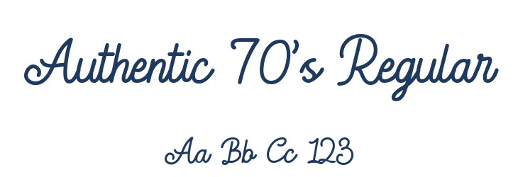 Authentic 70's Regular Font Preview