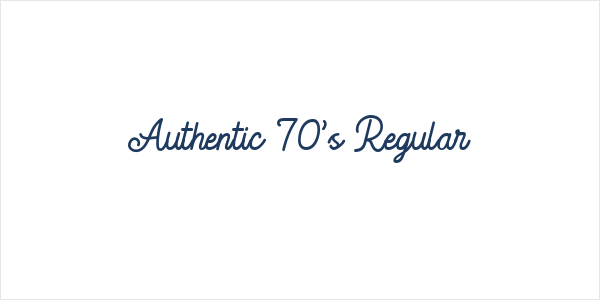 Authentic 70's Regular Logo