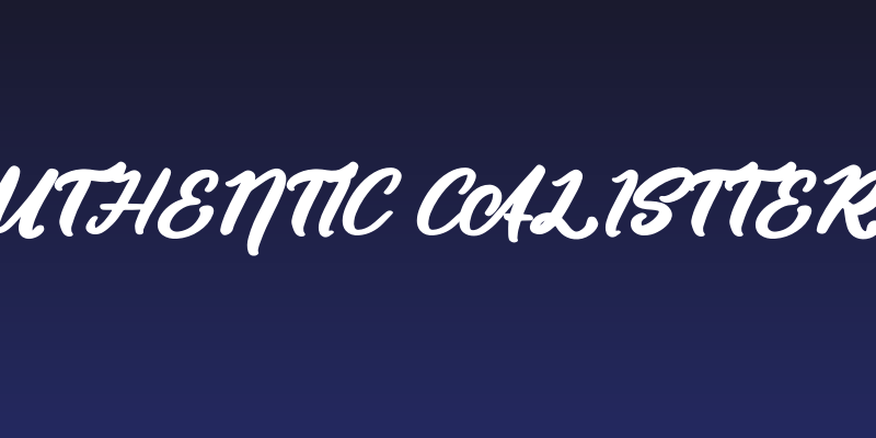 Authentic Calisttera Social Header