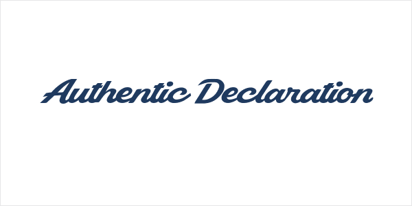 Authentic Declaration Logo