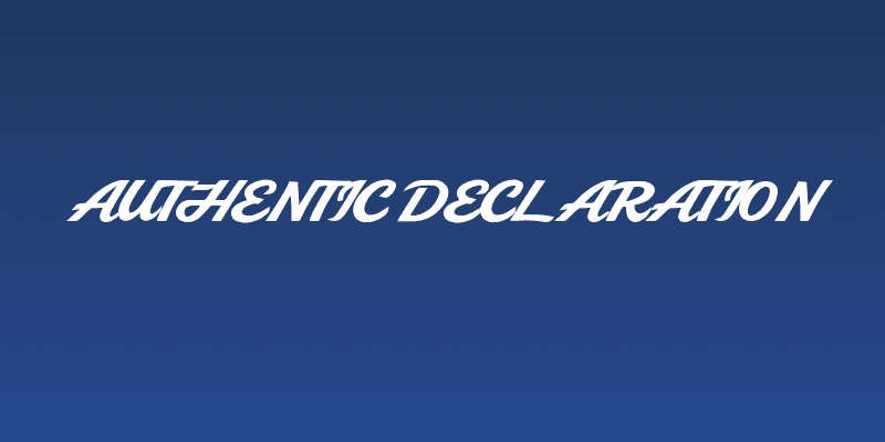 Authentic Declaration Social Header