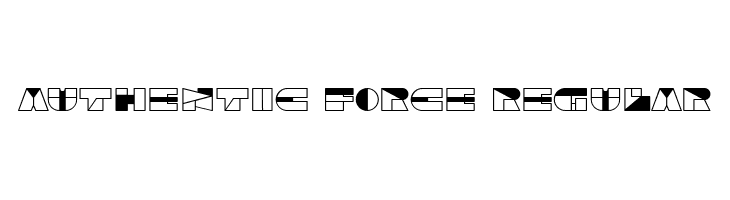 Authentic Force Regular  フリーフォントのダウンロード
