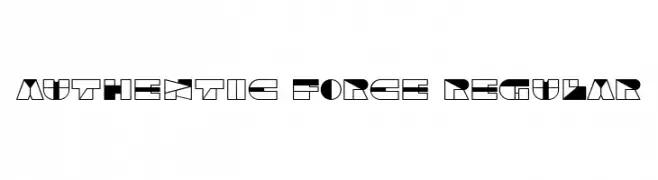 Authentic Force Regular  Free Fonts Download