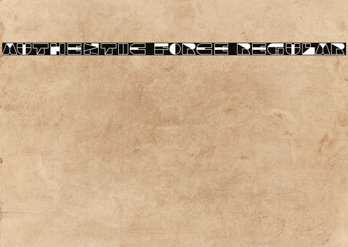 Authentic Force Regular Example 3