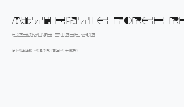 Authentic Force Regular Business Card