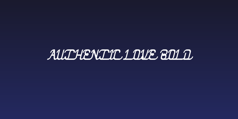 Authentic Love Bold Social Header