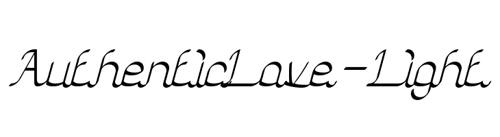 Authentic Love-Light  免费字体下载