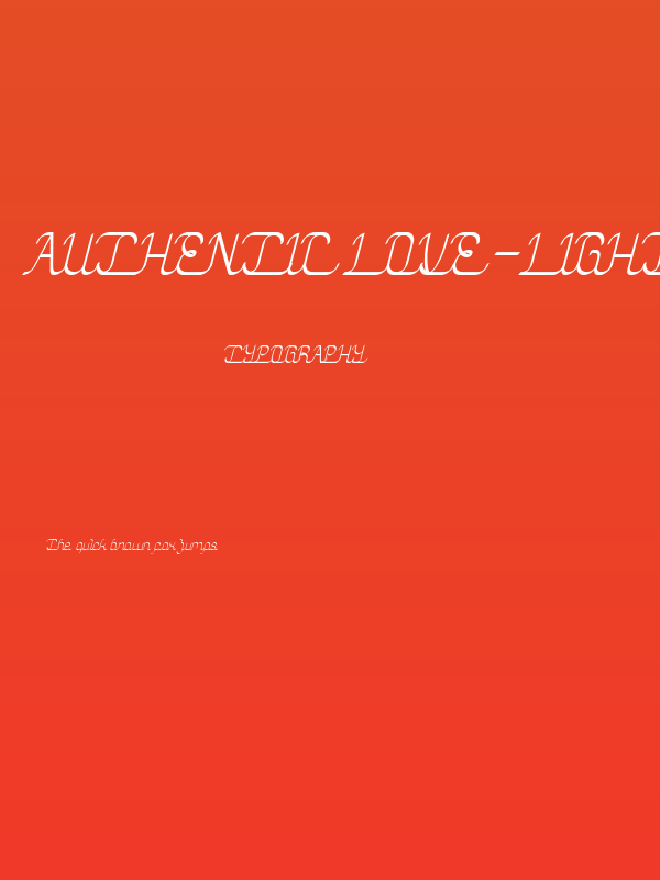 Authentic Love-Light Poster