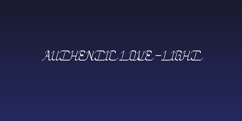 Authentic Love-Light Social Header
