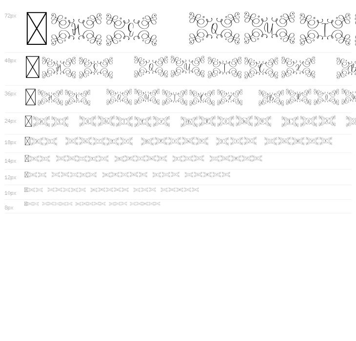 Authentic Monogram Waterfall