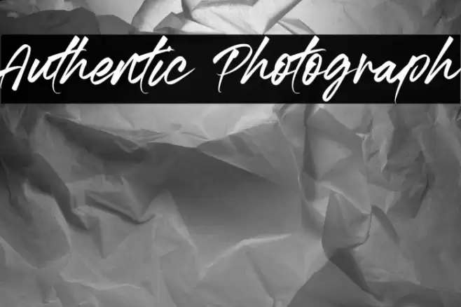 Authentic Photograph Font examples