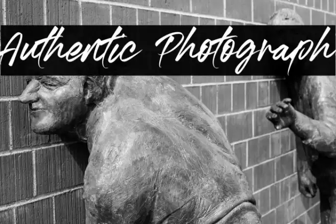 Authentic Photograph Font examples