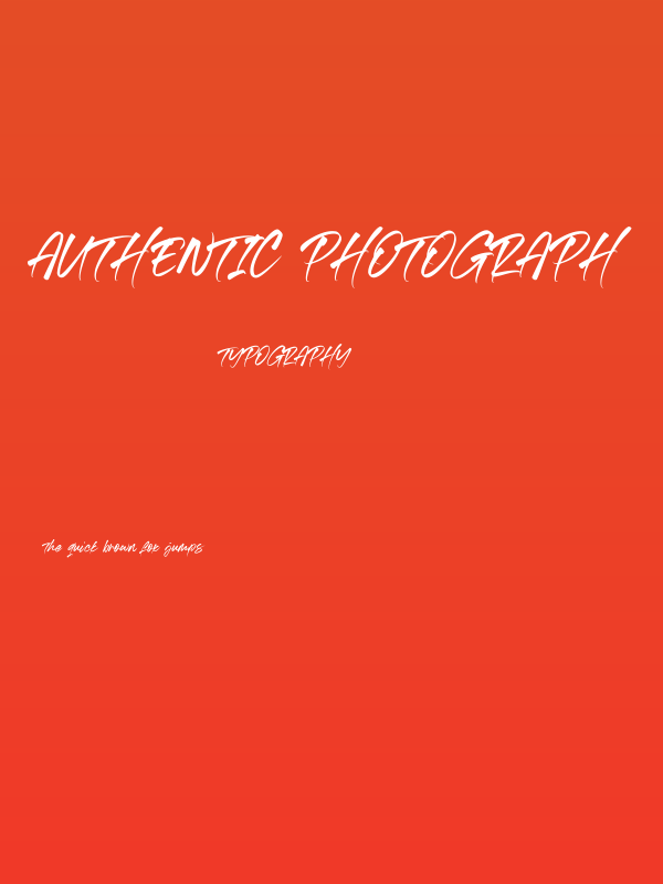 Authentic Photograph Poster
