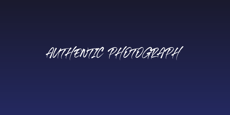 Authentic Photograph Social Header