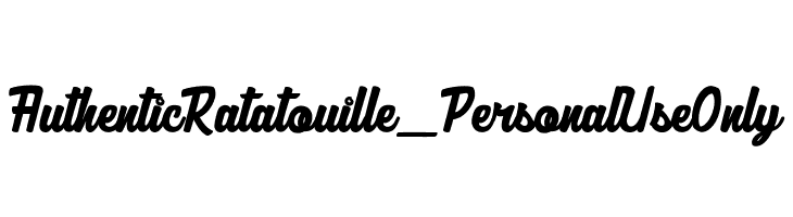 Authentic Ratatouille_PersonalUseOnly  font caratteri gratis