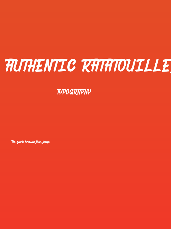 Authentic Ratatouille_PersonalUseOnly Poster
