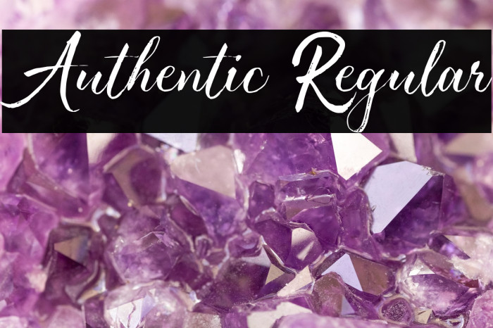 Authentic Regular Example 2