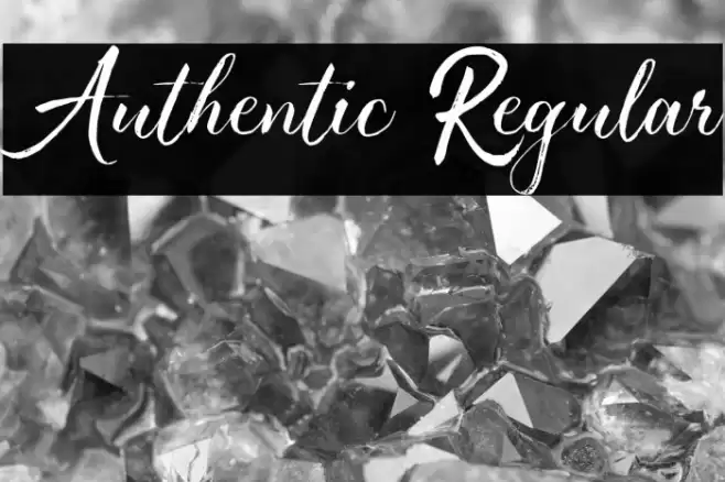 Authentic Regular Font examples