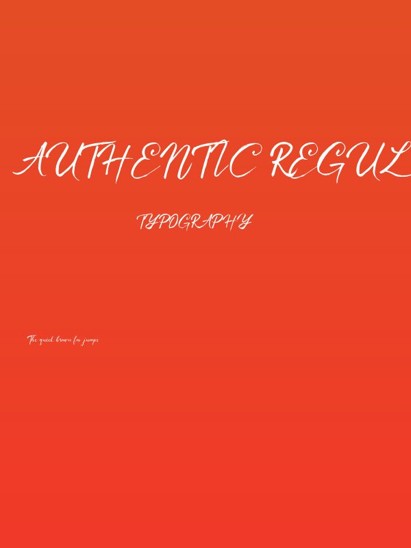 Authentic Regular Poster