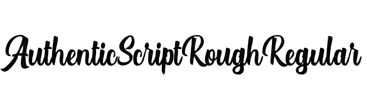 Authentic Script Rough Regular  Frei Schriftart Herunterladen