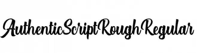 Authentic Script Rough Regular  baixar fontes gratis