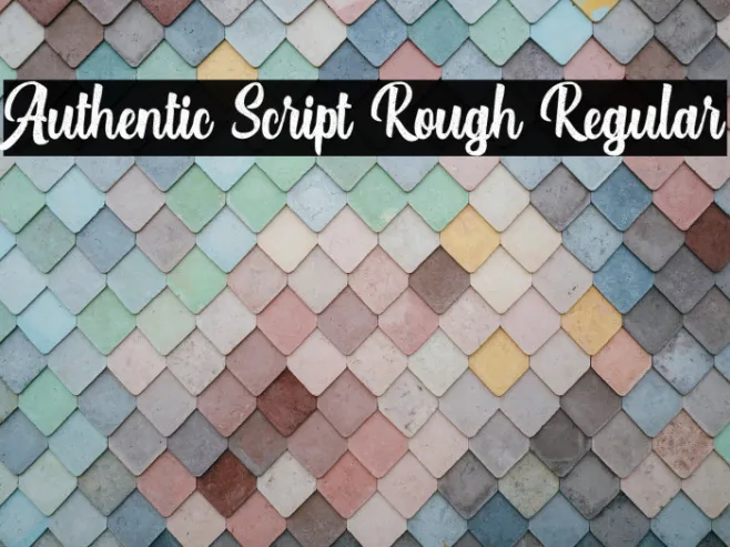 Authentic Script Rough Regular Example 2