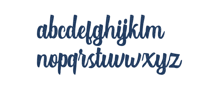 Authentic Script Rough Regular Lowercase