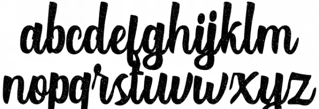 Authentic Script Rough Regular 字体 小写