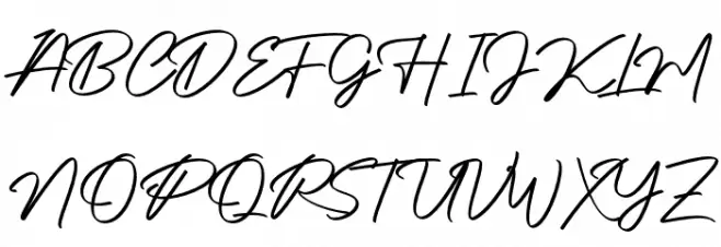 Authentic Signature Шрифта ВЕРХНИЙ