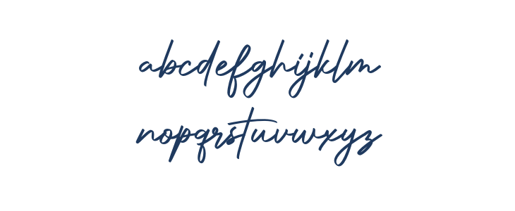 Authentic Signature Lowercase