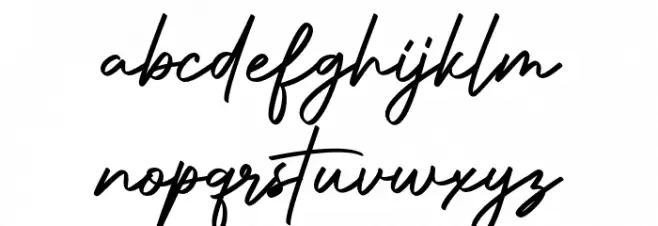 Authentic Signature Fuentes MINÚSCULAS