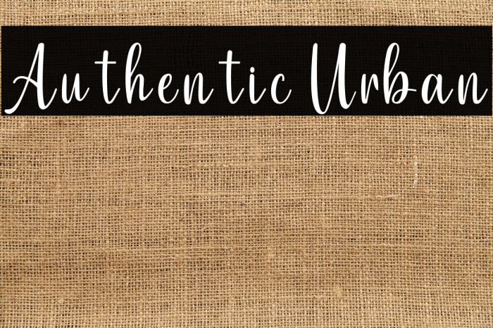 Authentic Urban Example 3